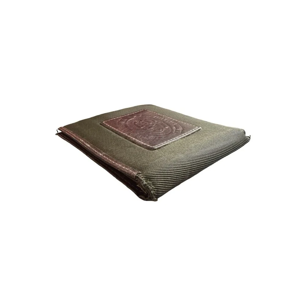 Polo Ralph Lauren Heritage Wallet olive-drab ballistic nylon brown leather trim